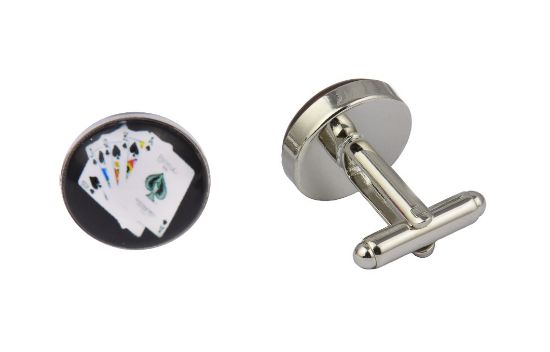 Picture of Royal Flush Poker Cufflinks